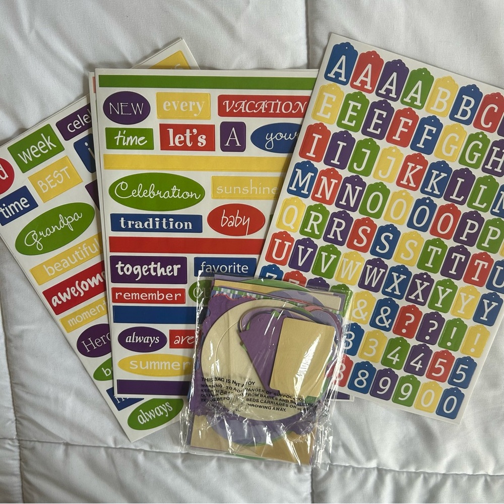 Embellished Deluxe Scrapbook Kit Memories Made Easy Colors Words